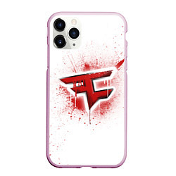 Чехол iPhone 11 Pro матовый FaZe Clan: White collection, цвет: 3D-розовый