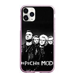 Чехол iPhone 11 Pro матовый Depeche Mode: mono, цвет: 3D-розовый