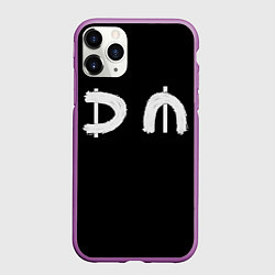 Чехол iPhone 11 Pro матовый DM Rock, цвет: 3D-фиолетовый