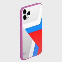 Чехол iPhone 11 Pro матовый Звезда России, цвет: 3D-фиолетовый — фото 2