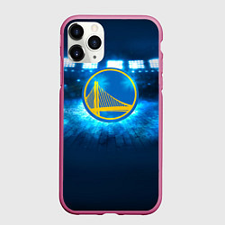 Чехол iPhone 11 Pro матовый Golden State Warriors 6, цвет: 3D-малиновый