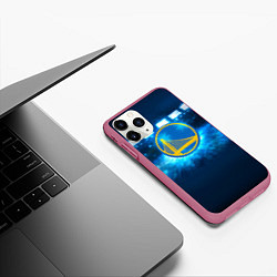 Чехол iPhone 11 Pro матовый Golden State Warriors 6, цвет: 3D-малиновый — фото 2