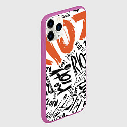 Чехол iPhone 11 Pro матовый Paramore: Riot, цвет: 3D-фиолетовый — фото 2