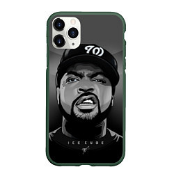 Чехол iPhone 11 Pro матовый Ice Cube: Gangsta, цвет: 3D-темно-зеленый