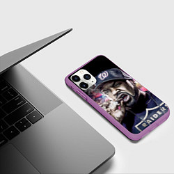 Чехол iPhone 11 Pro матовый Ice Cube: Big boss, цвет: 3D-фиолетовый — фото 2