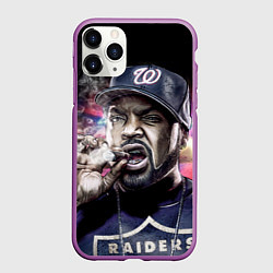 Чехол iPhone 11 Pro матовый Ice Cube: Big boss, цвет: 3D-фиолетовый