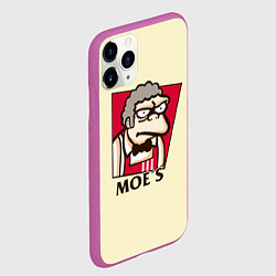 Чехол iPhone 11 Pro матовый Moe's KFC, цвет: 3D-фиолетовый — фото 2