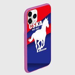 Чехол iPhone 11 Pro матовый CSKA est. 1911, цвет: 3D-фиолетовый — фото 2
