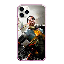 Чехол iPhone 11 Pro матовый Freeman, цвет: 3D-розовый