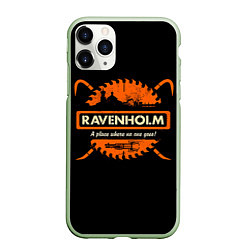 Чехол iPhone 11 Pro матовый Ravenholm, цвет: 3D-салатовый