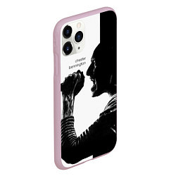 Чехол iPhone 11 Pro матовый Bennington Rock, цвет: 3D-розовый — фото 2