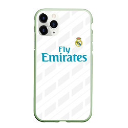 Чехол iPhone 11 Pro матовый Real Madrid, цвет: 3D-салатовый