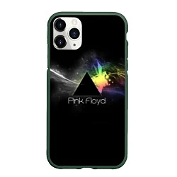 Чехол iPhone 11 Pro матовый Pink Floyd Logo, цвет: 3D-темно-зеленый