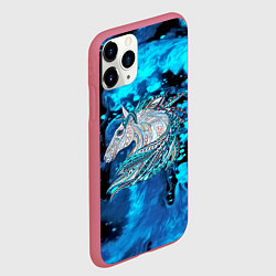 Чехол iPhone 11 Pro матовый Сказочная лошадь, цвет: 3D-малиновый — фото 2