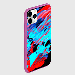 Чехол iPhone 11 Pro матовый Краски лета, цвет: 3D-фиолетовый — фото 2