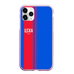 Чехол iPhone 11 Pro матовый ЦСКА Форма, цвет: 3D-розовый