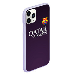 Чехол iPhone 11 Pro матовый Barcelona FC: Violet, цвет: 3D-светло-сиреневый — фото 2