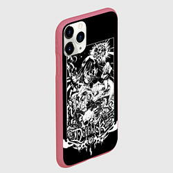 Чехол iPhone 11 Pro матовый Dethklok: Metalocalypse, цвет: 3D-малиновый — фото 2