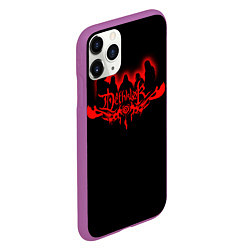 Чехол iPhone 11 Pro матовый Dethklok, цвет: 3D-фиолетовый — фото 2