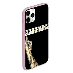 Чехол iPhone 11 Pro матовый Scorpions Rock, цвет: 3D-розовый — фото 2