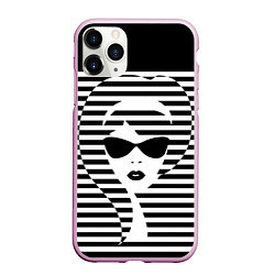 Чехол iPhone 11 Pro матовый Pop art girl