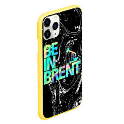 Чехол iPhone 11 Pro матовый Be in brent, цвет: 3D-желтый — фото 2