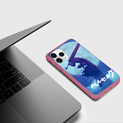 Чехол iPhone 11 Pro матовый Berserk Night, цвет: 3D-малиновый — фото 2