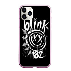 Чехол iPhone 11 Pro матовый Blink-182, цвет: 3D-розовый