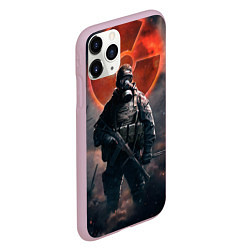 Чехол iPhone 11 Pro матовый STALKER: Red Sun, цвет: 3D-розовый — фото 2