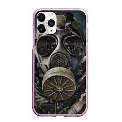 Чехол iPhone 11 Pro матовый STALKER: Mask, цвет: 3D-розовый