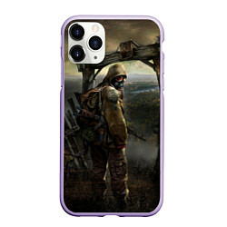 Чехол iPhone 11 Pro матовый STALKER: Call of Pripyat, цвет: 3D-светло-сиреневый