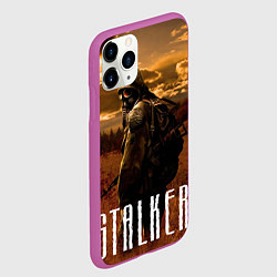 Чехол iPhone 11 Pro матовый STALKER: Radiation, цвет: 3D-фиолетовый — фото 2