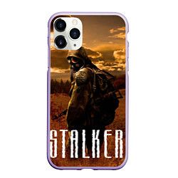 Чехол iPhone 11 Pro матовый STALKER: Radiation, цвет: 3D-светло-сиреневый