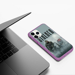 Чехол iPhone 11 Pro матовый STALKER: Dusk, цвет: 3D-фиолетовый — фото 2