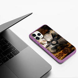 Чехол iPhone 11 Pro матовый STALKER: Nuclear, цвет: 3D-фиолетовый — фото 2