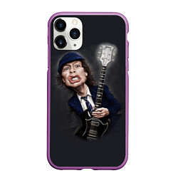 Чехол iPhone 11 Pro матовый AC/DC: Guitarist