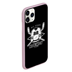 Чехол iPhone 11 Pro матовый Hockey Team, цвет: 3D-розовый — фото 2