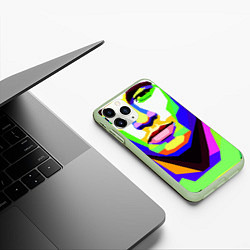 Чехол iPhone 11 Pro матовый Неймар да Силва, цвет: 3D-салатовый — фото 2