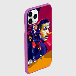 Чехол iPhone 11 Pro матовый Jr. Neymar, цвет: 3D-фиолетовый — фото 2