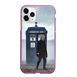 Чехол iPhone 11 Pro матовый Доктор кто, цвет: 3D-фиолетовый