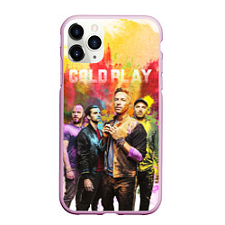 Чехол iPhone 11 Pro матовый Coldplay, цвет: 3D-розовый