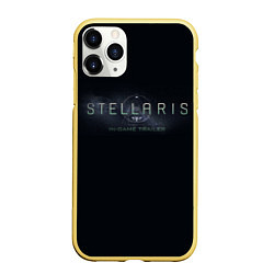 Чехол iPhone 11 Pro матовый Stellaris, цвет: 3D-желтый