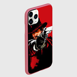 Чехол iPhone 11 Pro матовый Red Dead Redemption, цвет: 3D-малиновый — фото 2