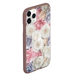 Чехол iPhone 11 Pro матовый Букет из роз, цвет: 3D-коричневый — фото 2