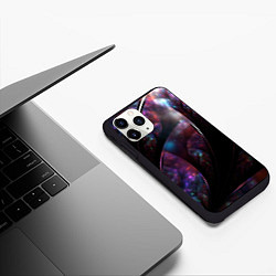 Чехол iPhone 11 Pro матовый Фантастическая Абстракция, цвет: 3D-черный — фото 2