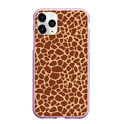 Чехол iPhone 11 Pro матовый Жираф, цвет: 3D-розовый