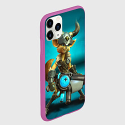 Чехол iPhone 11 Pro матовый Paladins, цвет: 3D-фиолетовый — фото 2