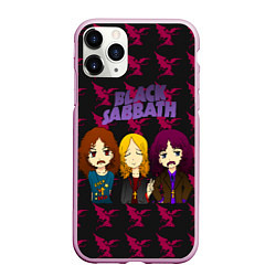 Чехол iPhone 11 Pro матовый Группа Black Sabbath, цвет: 3D-розовый