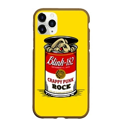Чехол iPhone 11 Pro матовый Blink-182: Crappy punk rock, цвет: 3D-коричневый