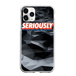 Чехол iPhone 11 Pro матовый Seriously, цвет: 3D-белый